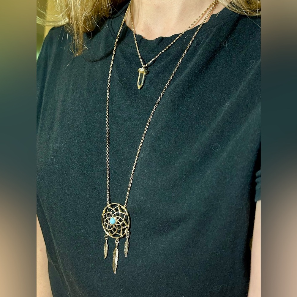 Layered Dreamcatcher Necklace